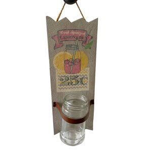 Fresh Squeezed Lemonade 25 cents wooden sign